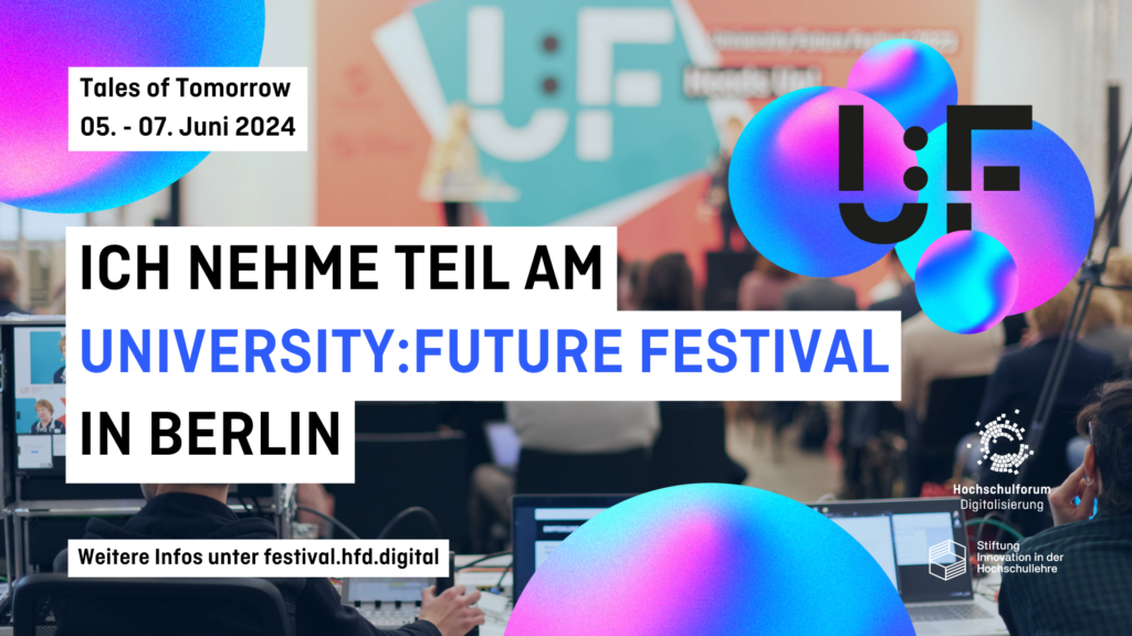 Header zur Teilnahme am University Future Festival in Berlin